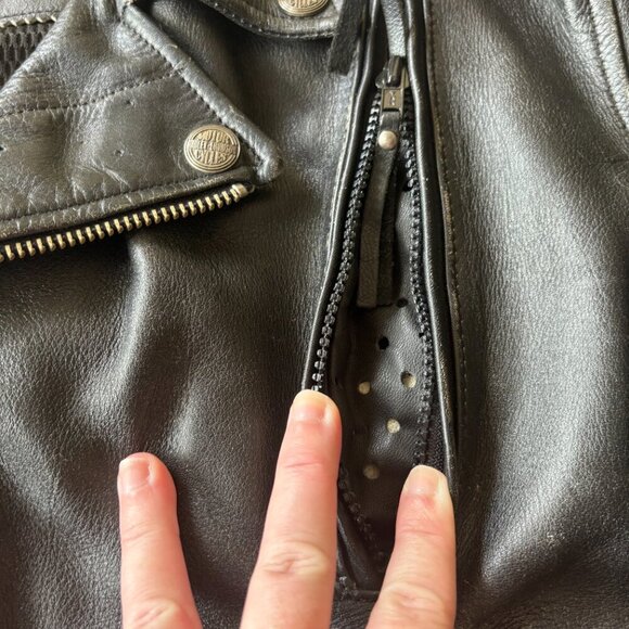Vintage Harley Davidson Leather Motorcycle Jacket | Men’s M | Biker Classic - Picture 8 of 16